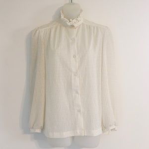 Ruffle collar blouse